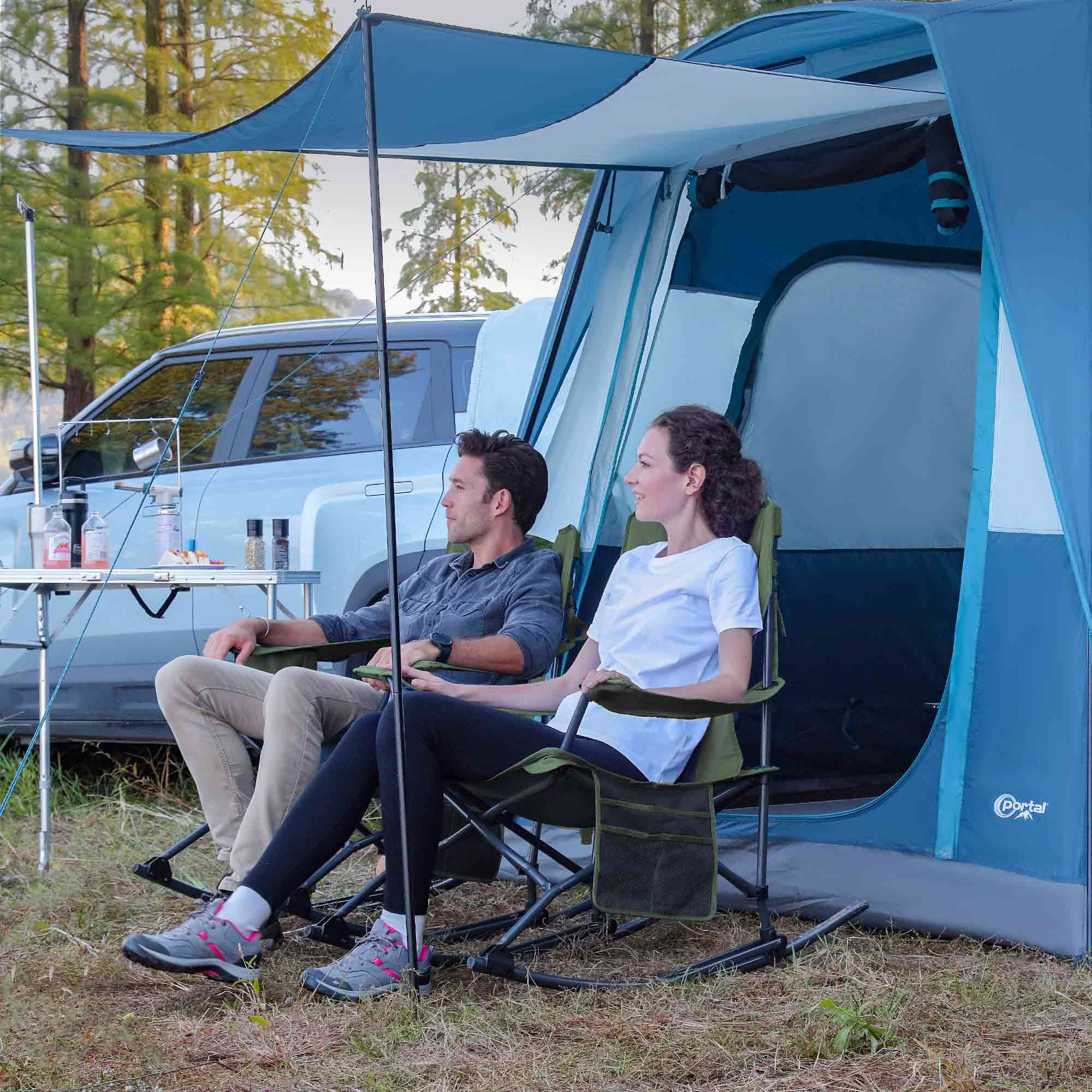 Westfield Outdoors Folding Couch Camp with Double Seat Chair