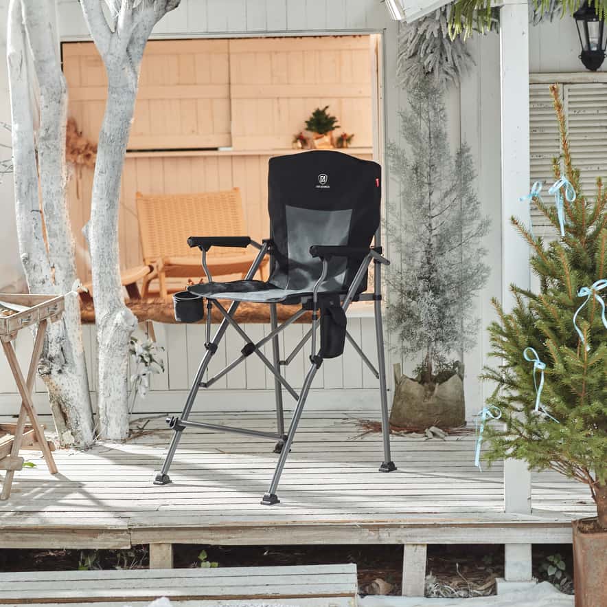 EVER ADVANCED Heated Tall Directors Chair - Portal Outdoors