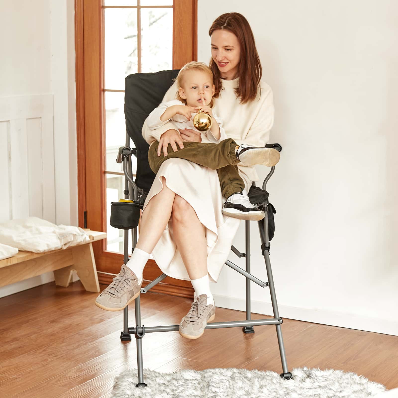 EVER ADVANCED Heated Tall Directors Chair - Portal Outdoors