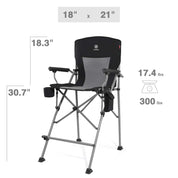 EVER ADVANCED Heated Tall Directors Chair - Portal Outdoors