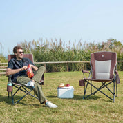 EVER ADVANCED Oversized Folding Camping Chair Rose Gold Color