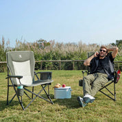 EVER ADVANCED Oversized Folding Camping Chair Olive Green