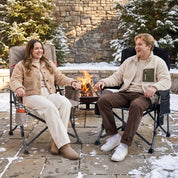 EVER ADVANCED Heated Oversized Folding Camping Chair