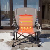 EVER ADVANCED Heated Oversized Folding Camping Chair