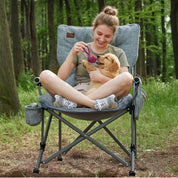EVER ADVANCED Oversized Folding Camping Chair - Camping Chair