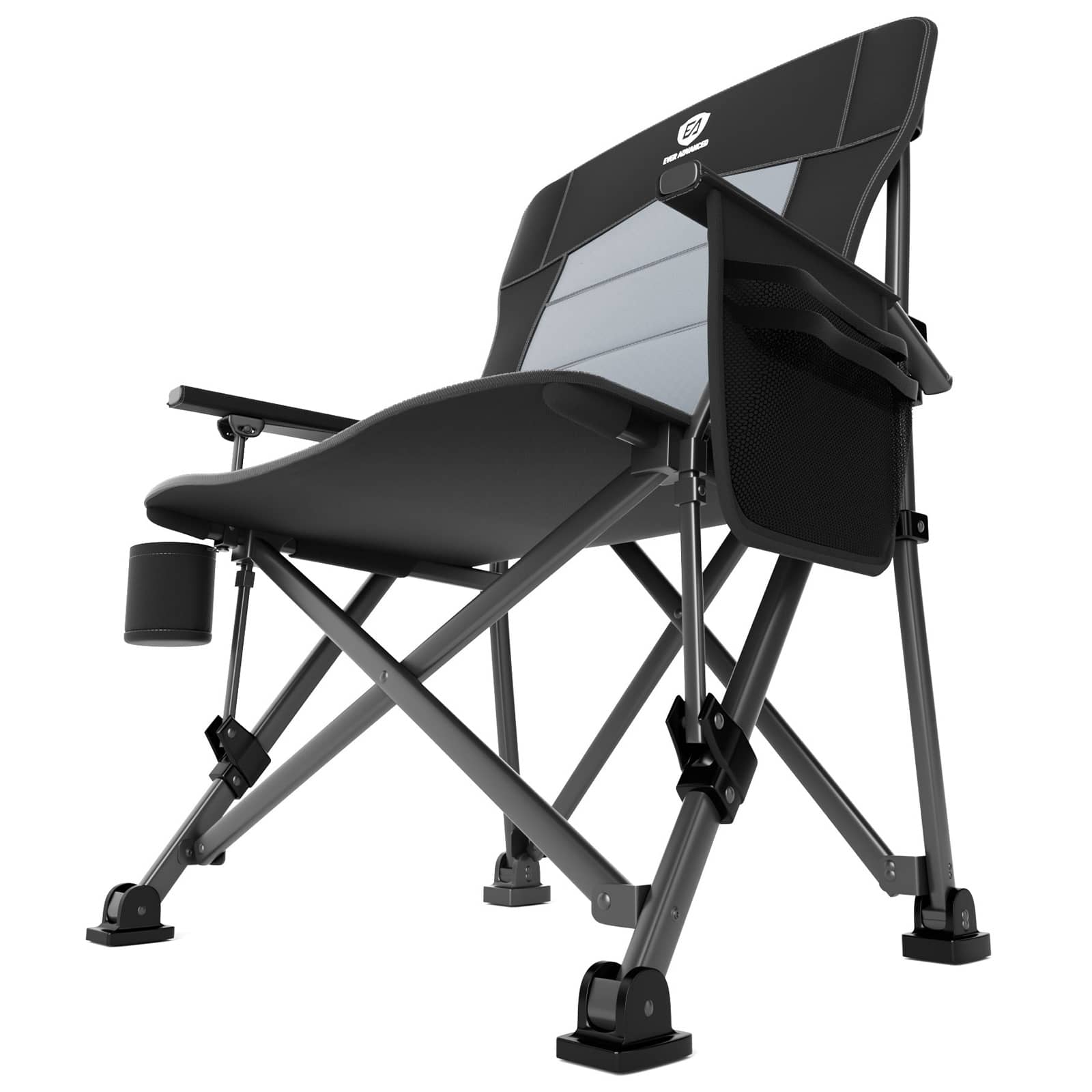 campingstuhl ever advanced Oversized Folding Camping Chair Lumbar Support Padded