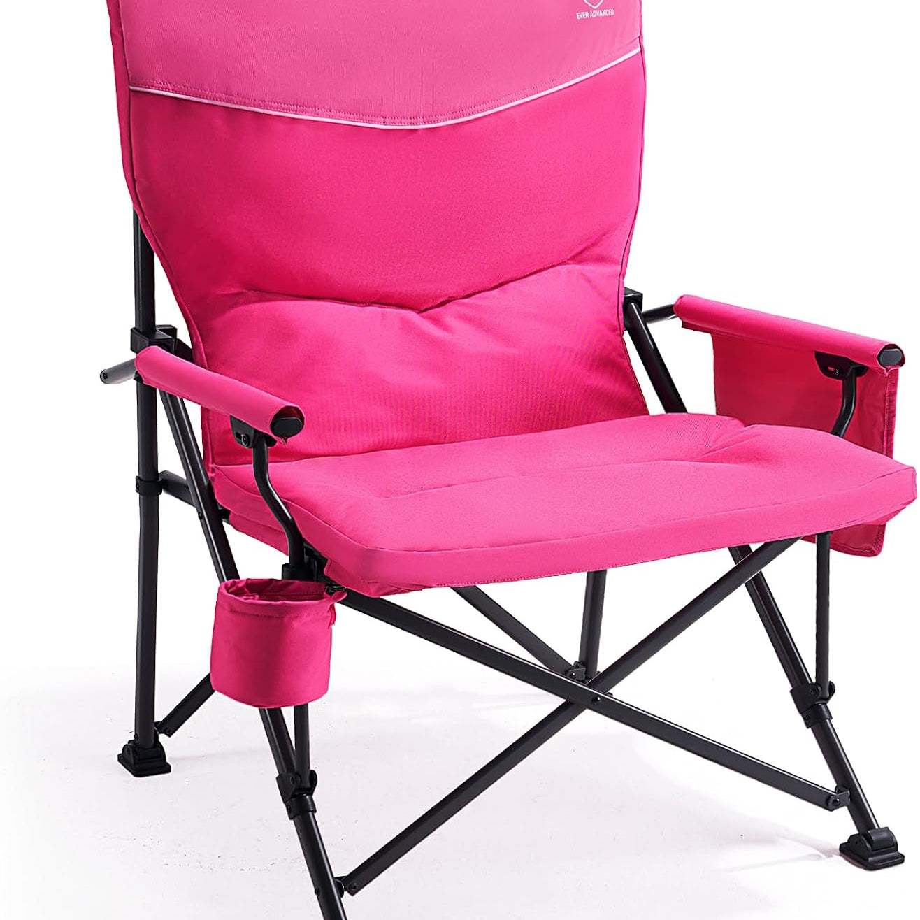 EVER ADVANCED Padded Oversized Folding Camping Chair Pink