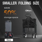 Portal Outdoors All Terrain Folding Wagon Gray