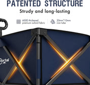 Portal Outdoors All Terrain Folding Wagon Prussian Blue
