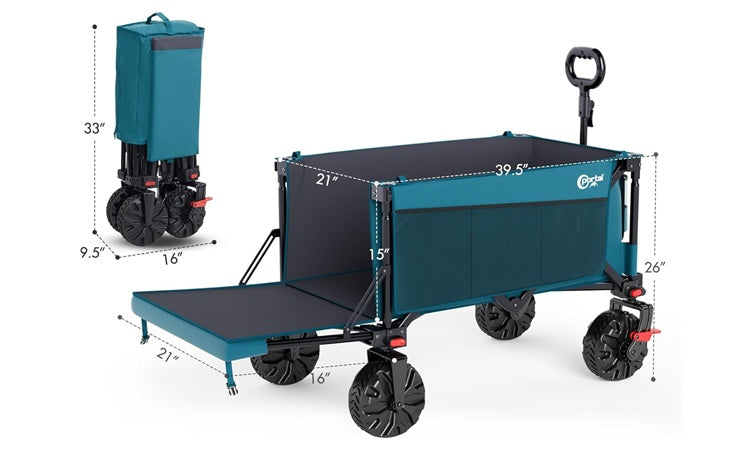 Collapsible folding wagon cart size- Portal Outdoors