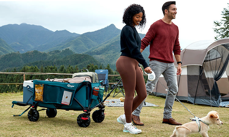 Collapsible folding wagon cart pull handle - Portal Outdoors