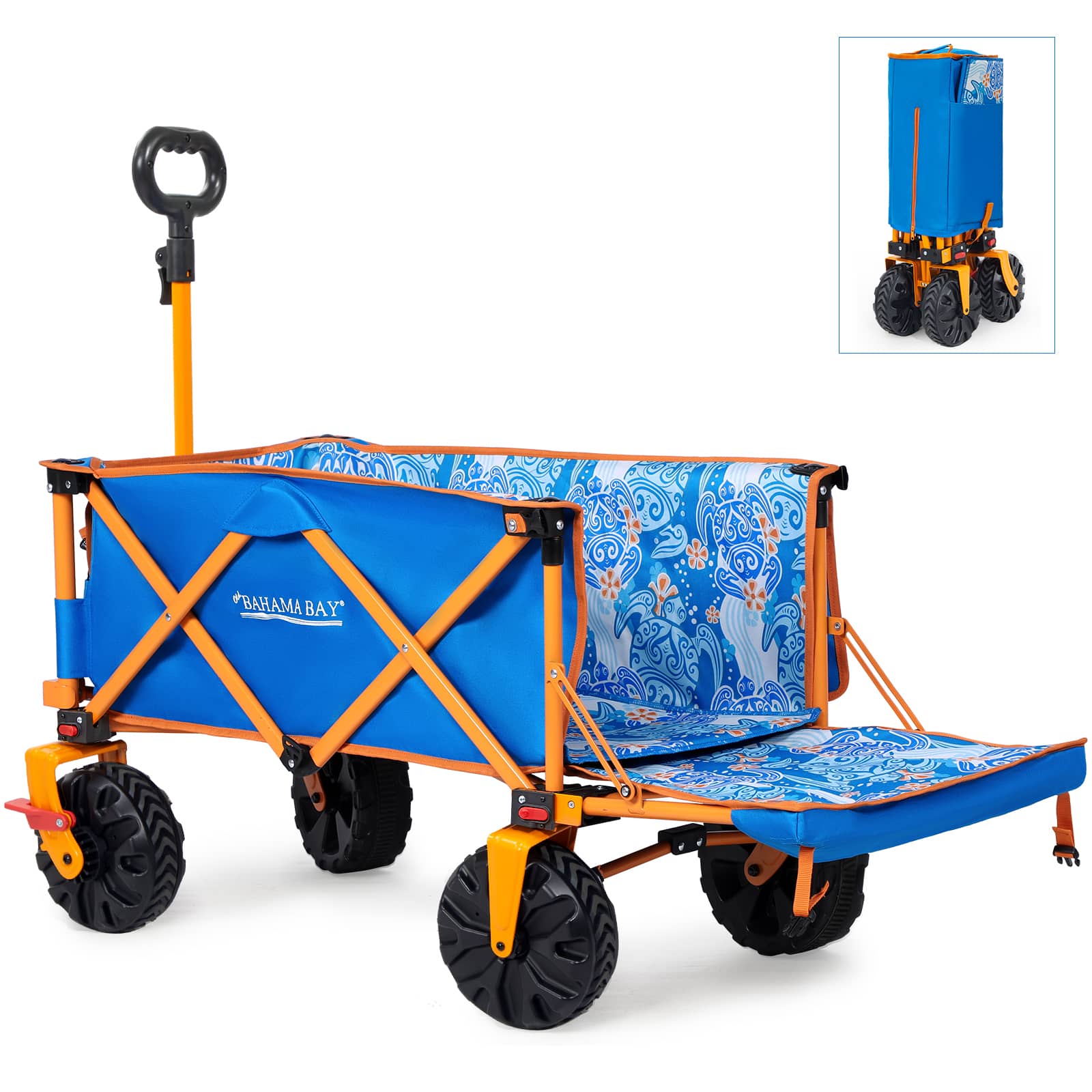 Old Bahama Bay Extra Long Beach Wagon Navy Blue