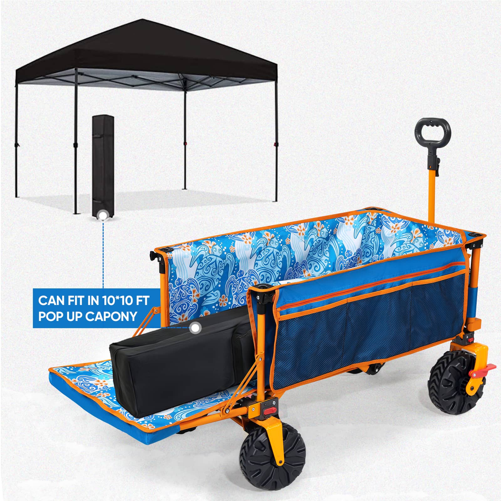 Old Bahama Bay Extra Long Beach Wagon Navy Blue