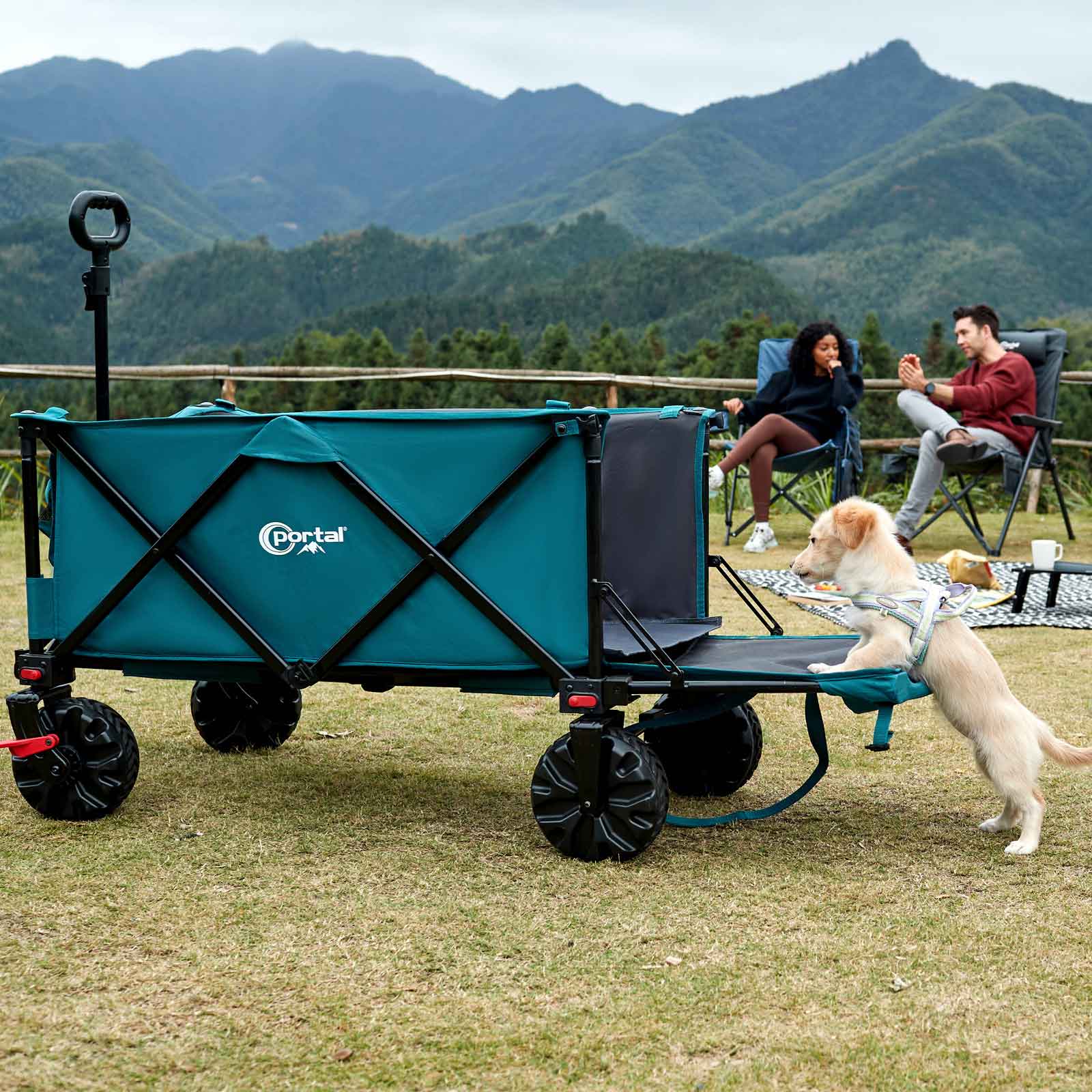 Portal Outdoors Foldable Beach Wagon with Tailgate