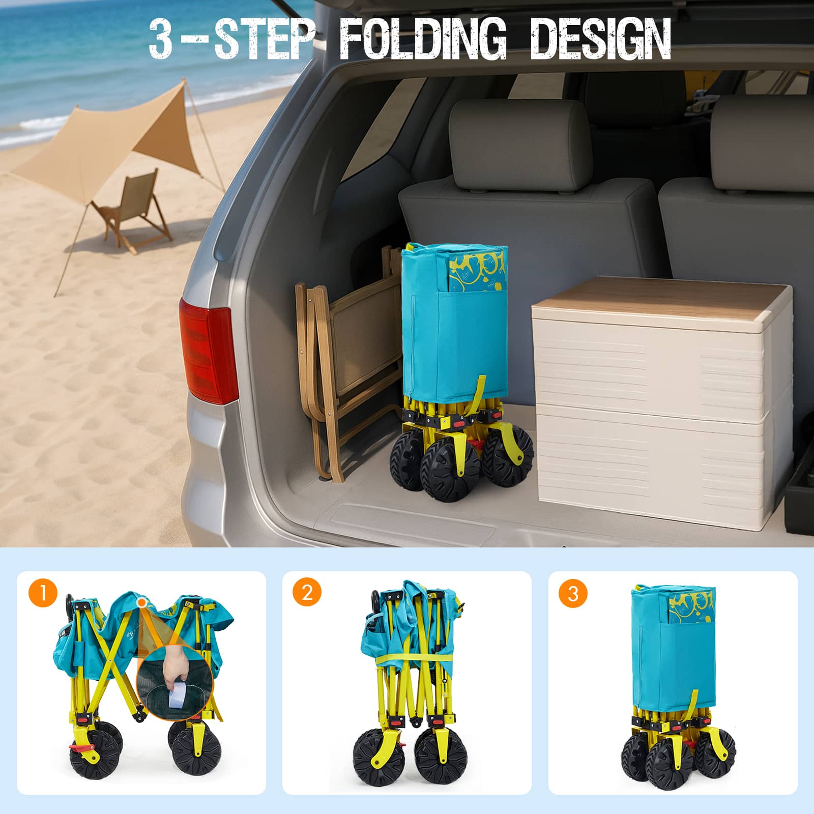 Old Bahama Bay Extra Long Beach Wagon Teal