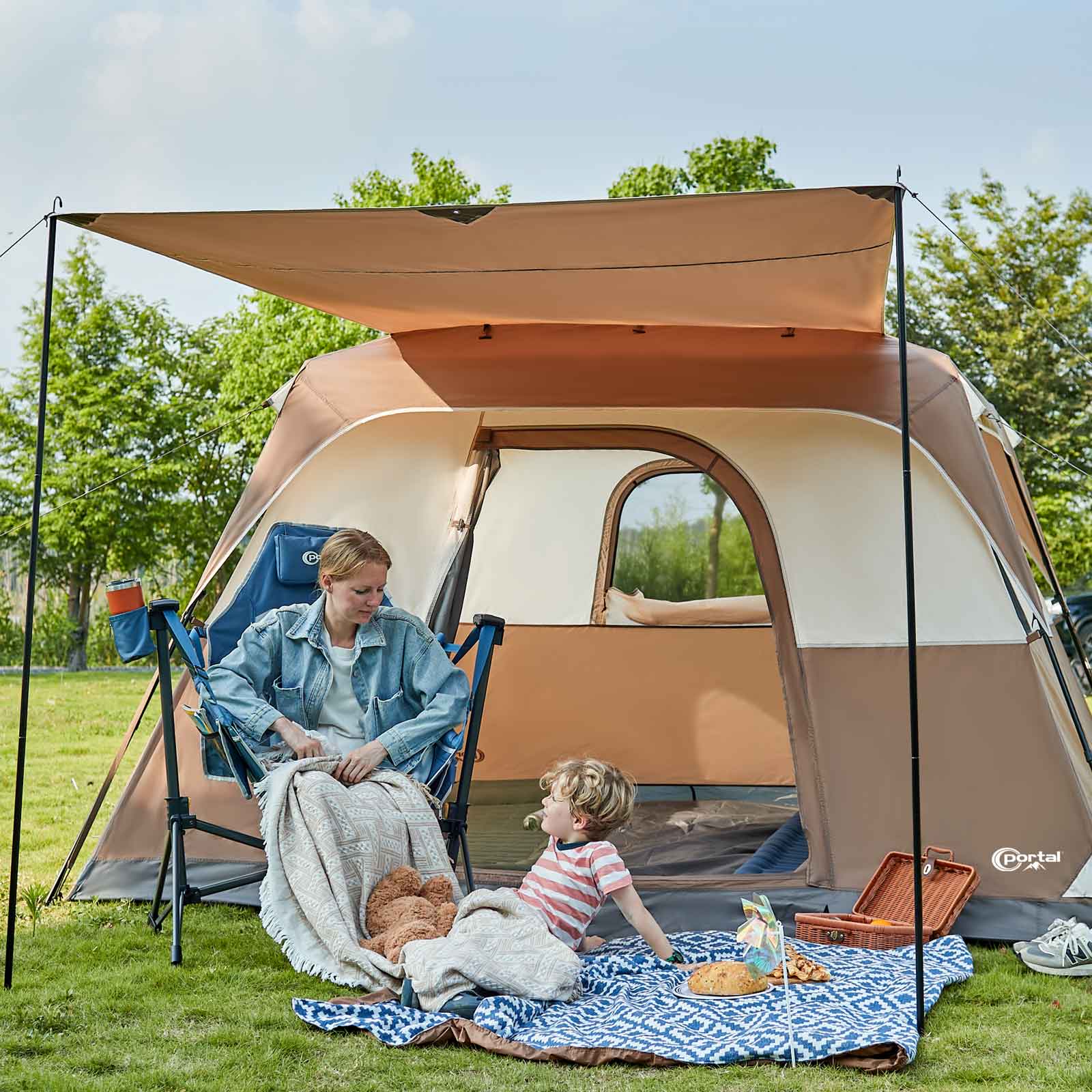 6 Person Instant Cabin Tent