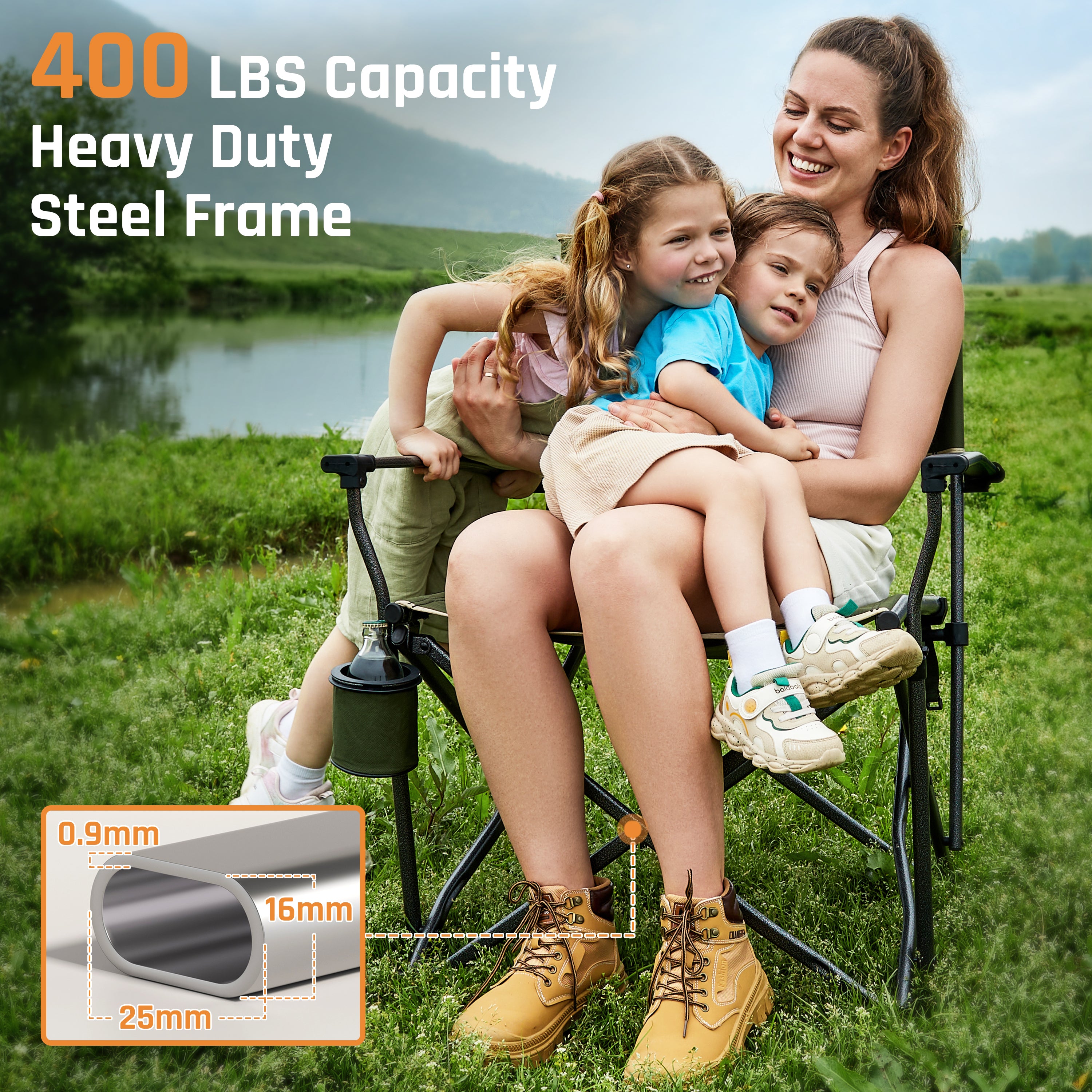 DMH Outdoors Oversized Folding Camping Chairs