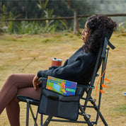Portal Outdoors Lumbar Support Folding Chair Black Color