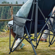 Portal Outdoors Lumbar Support Folding Chair Black Color with High Back