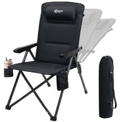 Portal Outdoors Heated Reclining Camping Chair Black