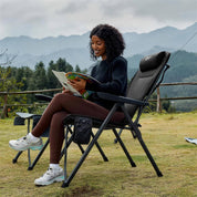 Portal Outdoors Heated Reclining Camping Chair Black