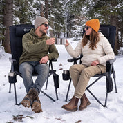 Portal Outdoors Heated Reclining Camping Chair Black