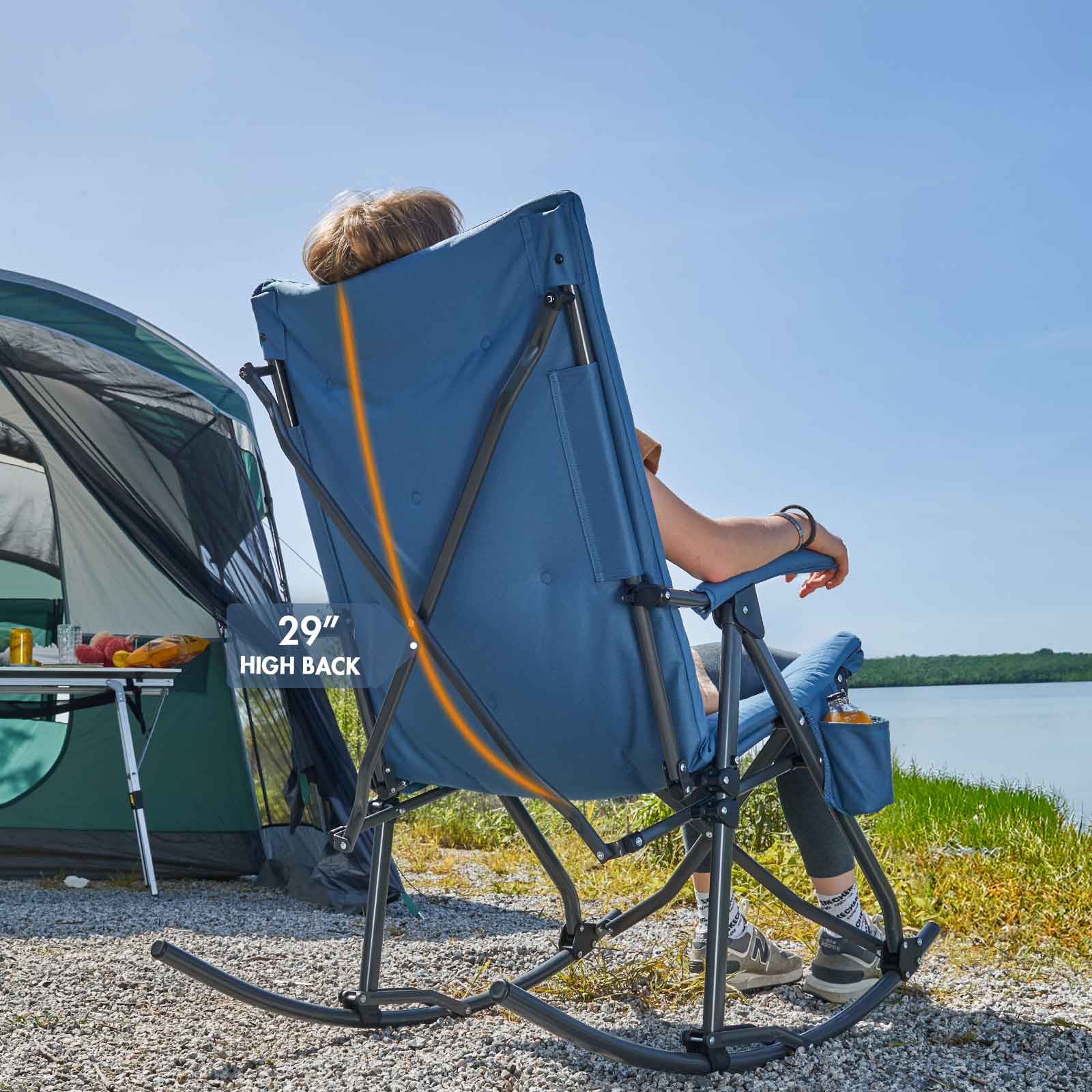 Camping Rocker Folding Rocking Chair for Outdoor Camping Backyard | Portal Outdoors