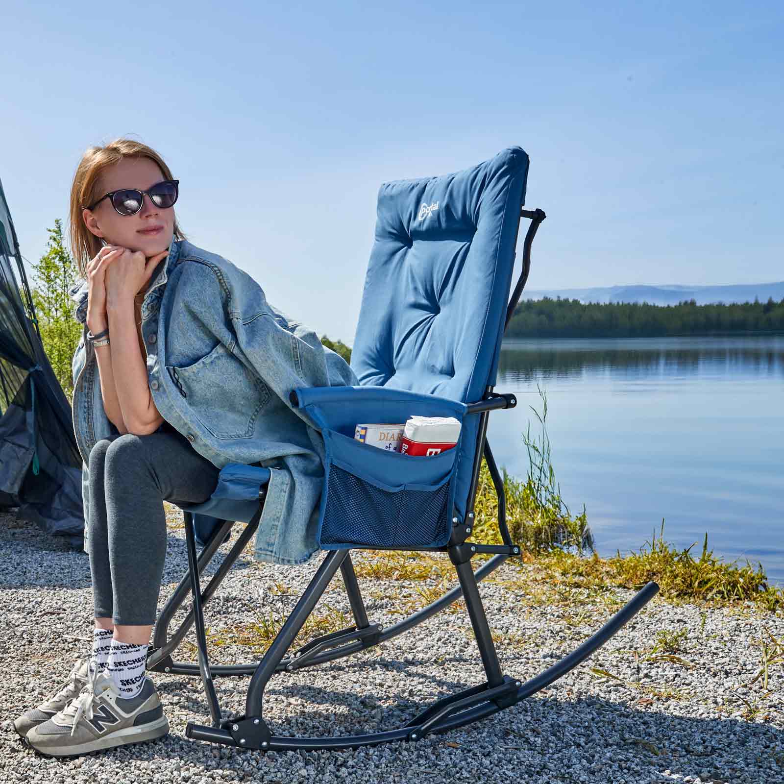 Fully Padded Rocking Camp Chair Portal Outdoors