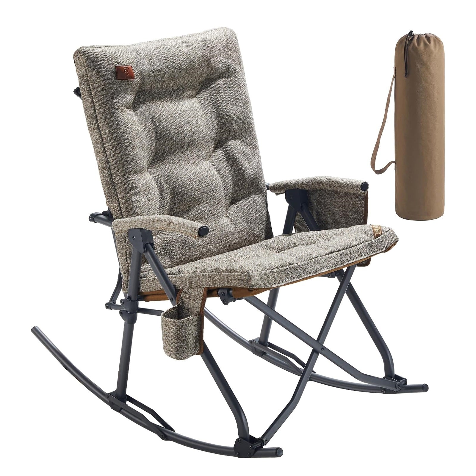 EVER ADVANCED Collapsible Patio Rocking Camping Chair - Rocking Chair