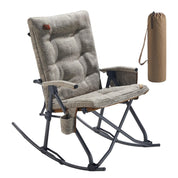 EVER ADVANCED Collapsible Patio Rocking Camping Chair - Rocking Chair