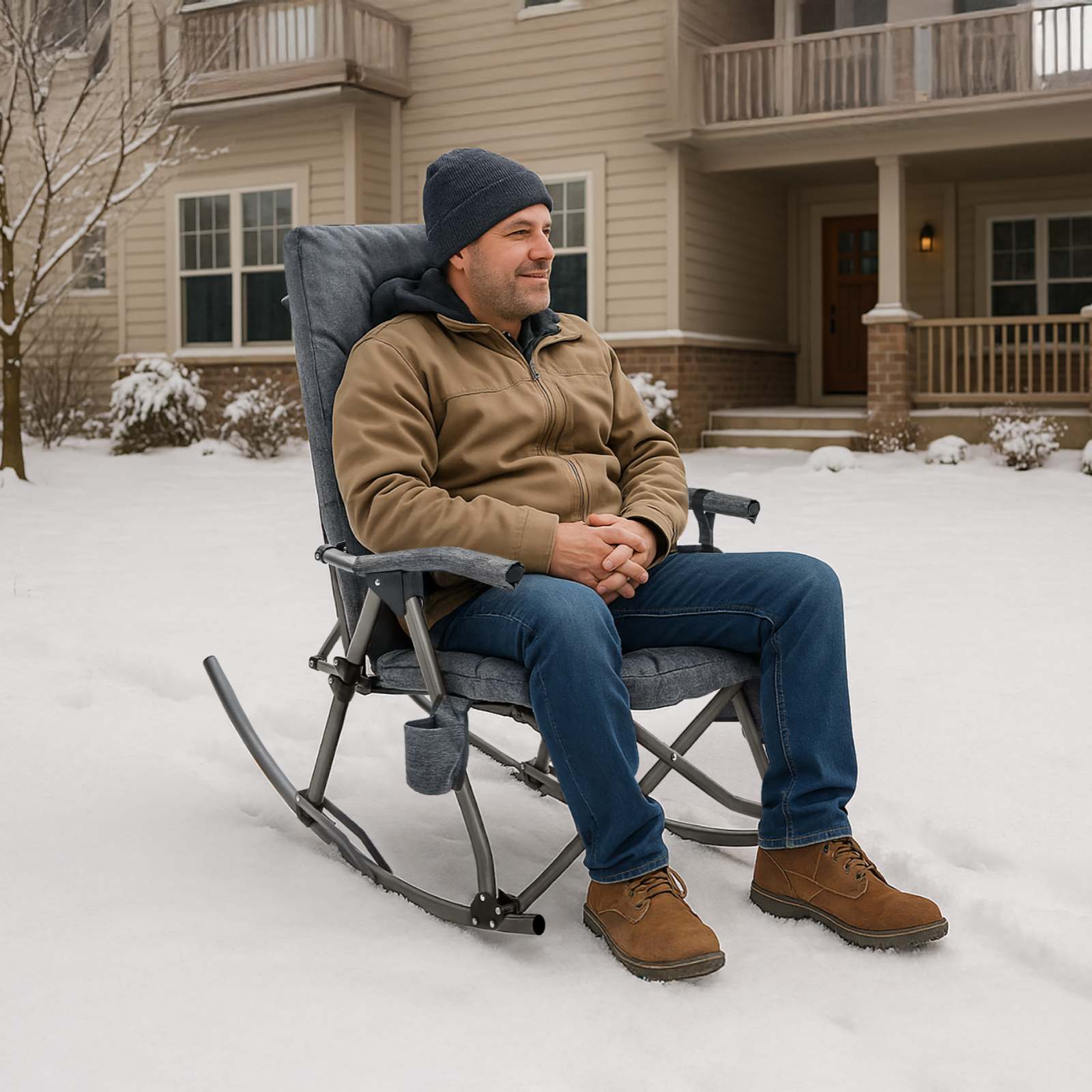 EVER ADVANCED Heated Oversized Rocking Chairs Bundle