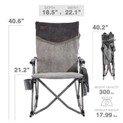 EVER ADVANCED Heated Oversized Padded Rocking Chair