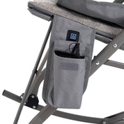 EVER ADVANCED Heated Oversized Padded Rocking Chair
