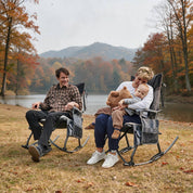 EVER ADVANCED Heated Oversized Padded Rocking Chair