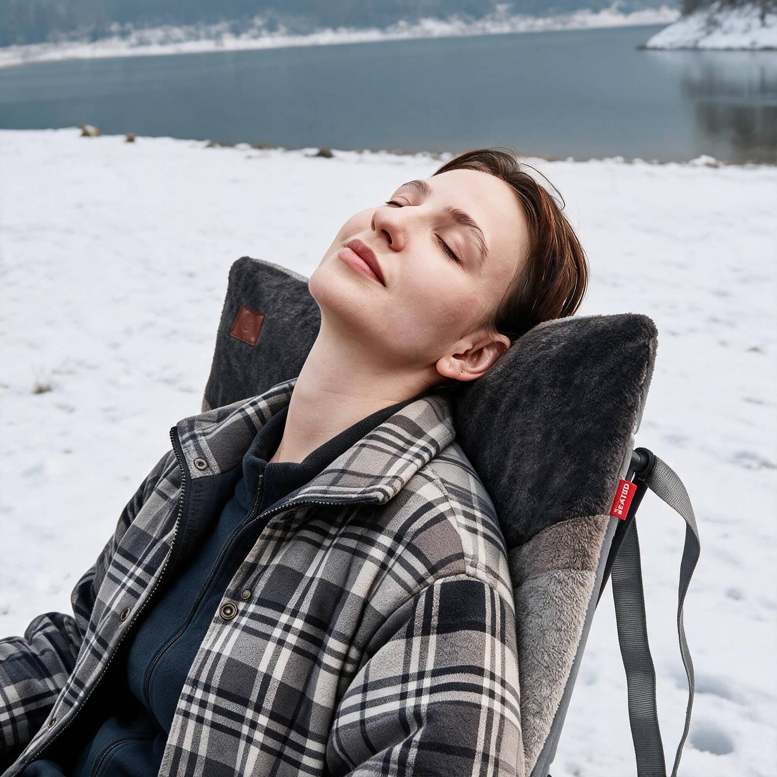 EVER ADVANCED Heated Oversized Padded Rocking Chair