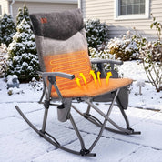 EVER ADVANCED Heated Oversized Padded Rocking Chair