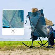 EVER ADVANCED Stretch Mesh Rocking Camping Chair