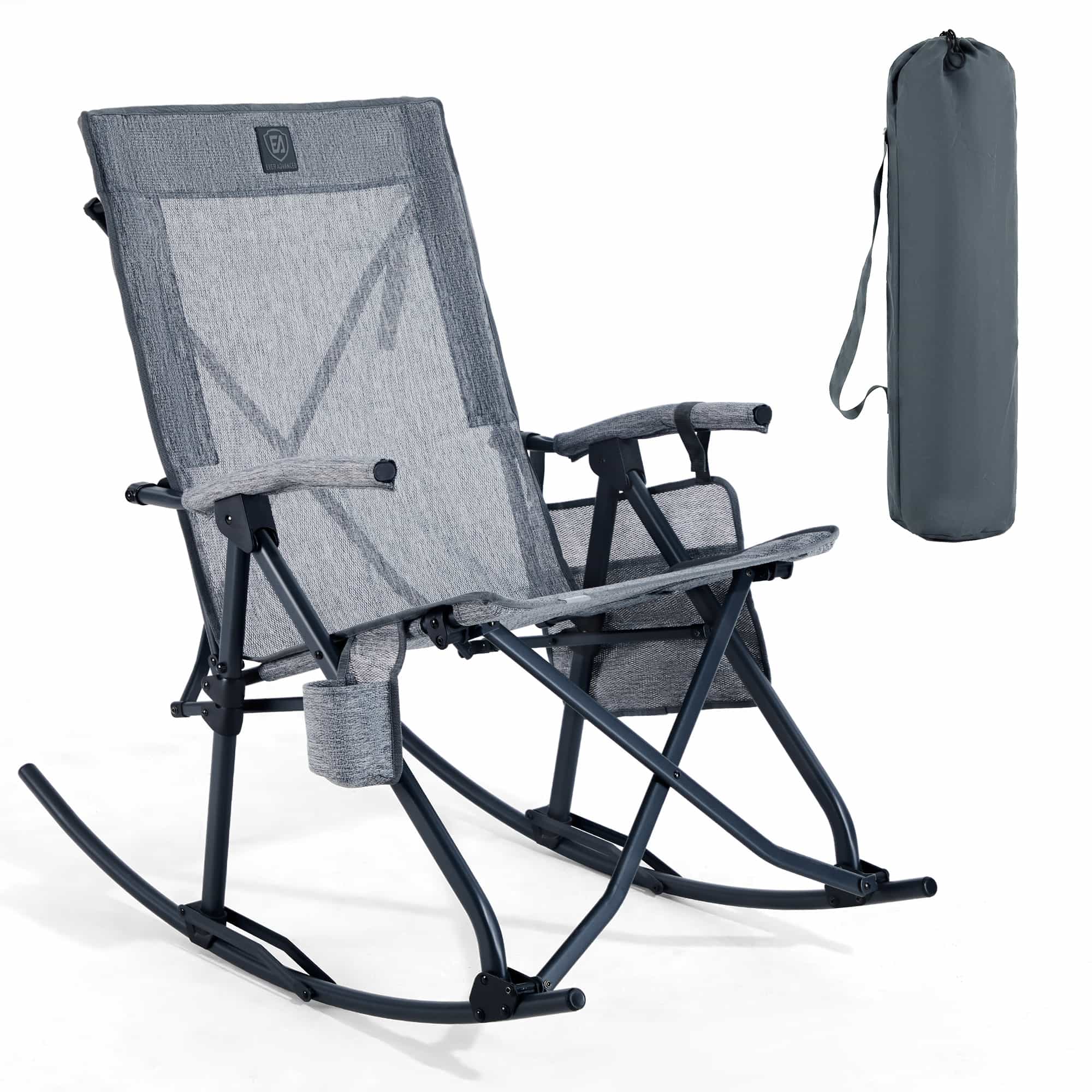 EVER ADVANCED Stretch Mesh Rocking Camping Chair