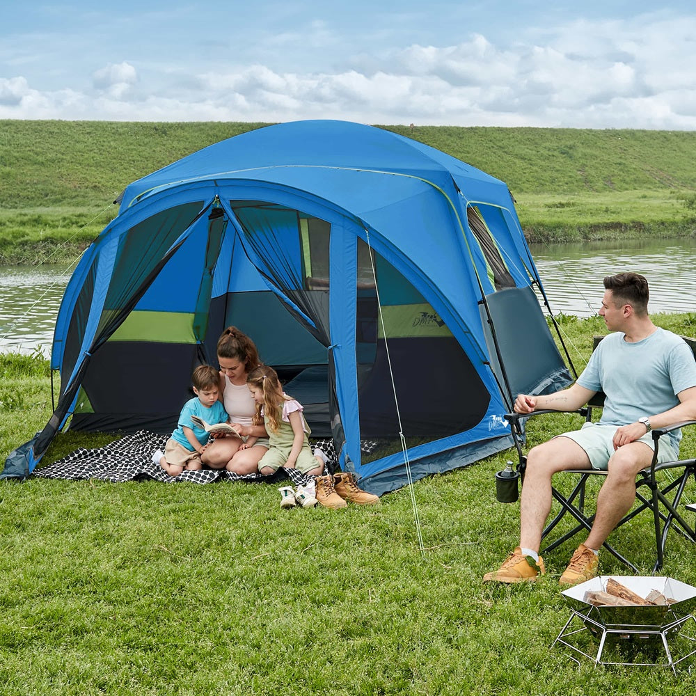 DMH Outdoors 6 Person Camping Tent with Screen Porch