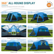 DMH Outdoors 6 Person Camping Tent with Screen Porch