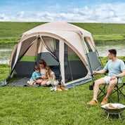 DMH Outdoors 6 Person Camping Tent with Screen Porch