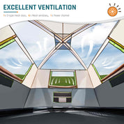 DMH Outdoors 6 Person Camping Tent with Screen Porch