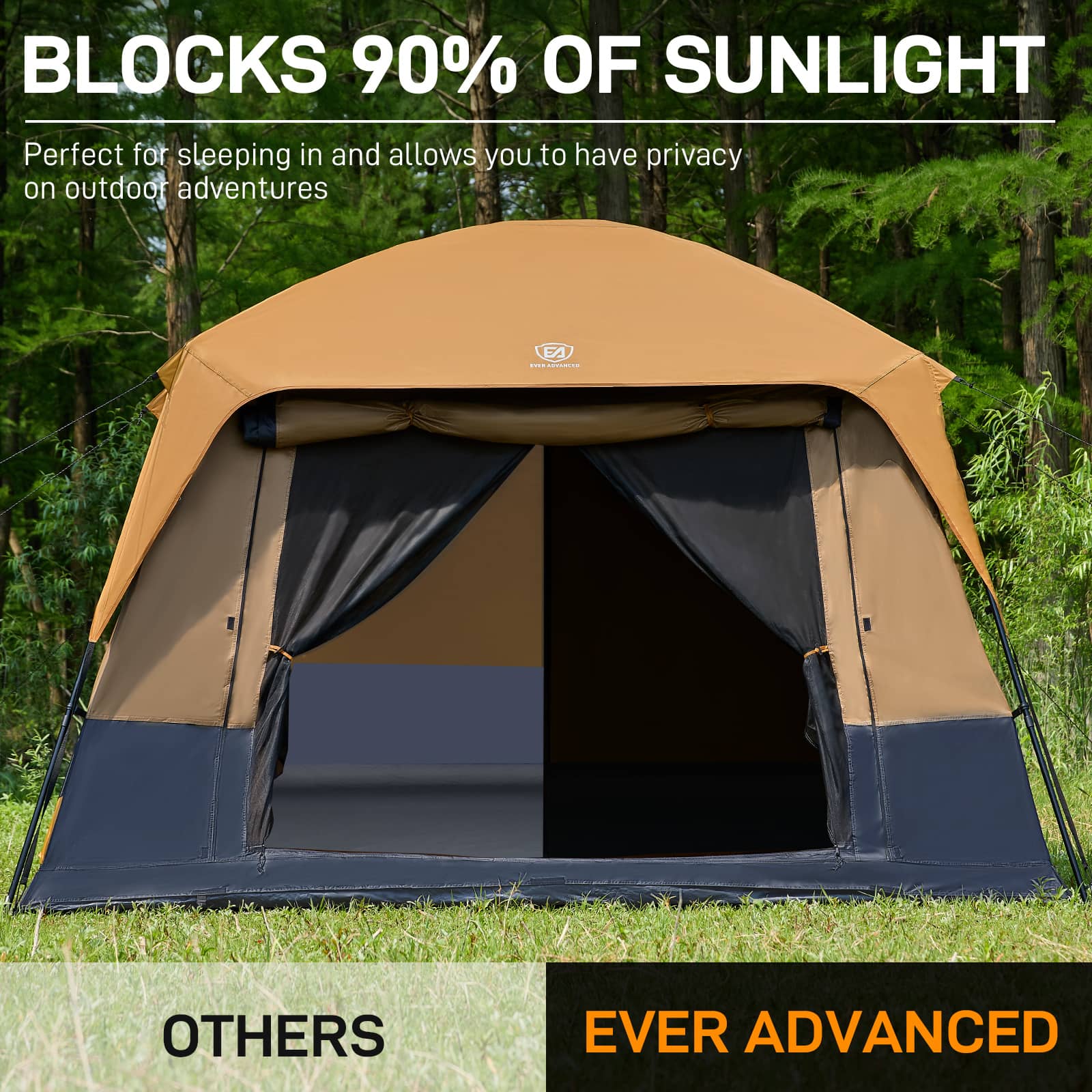 10 Persons Blackout Tent With Porch