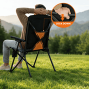 EVER ADVANCED Reclining Camping Chairs Black Gray Color With  High Back