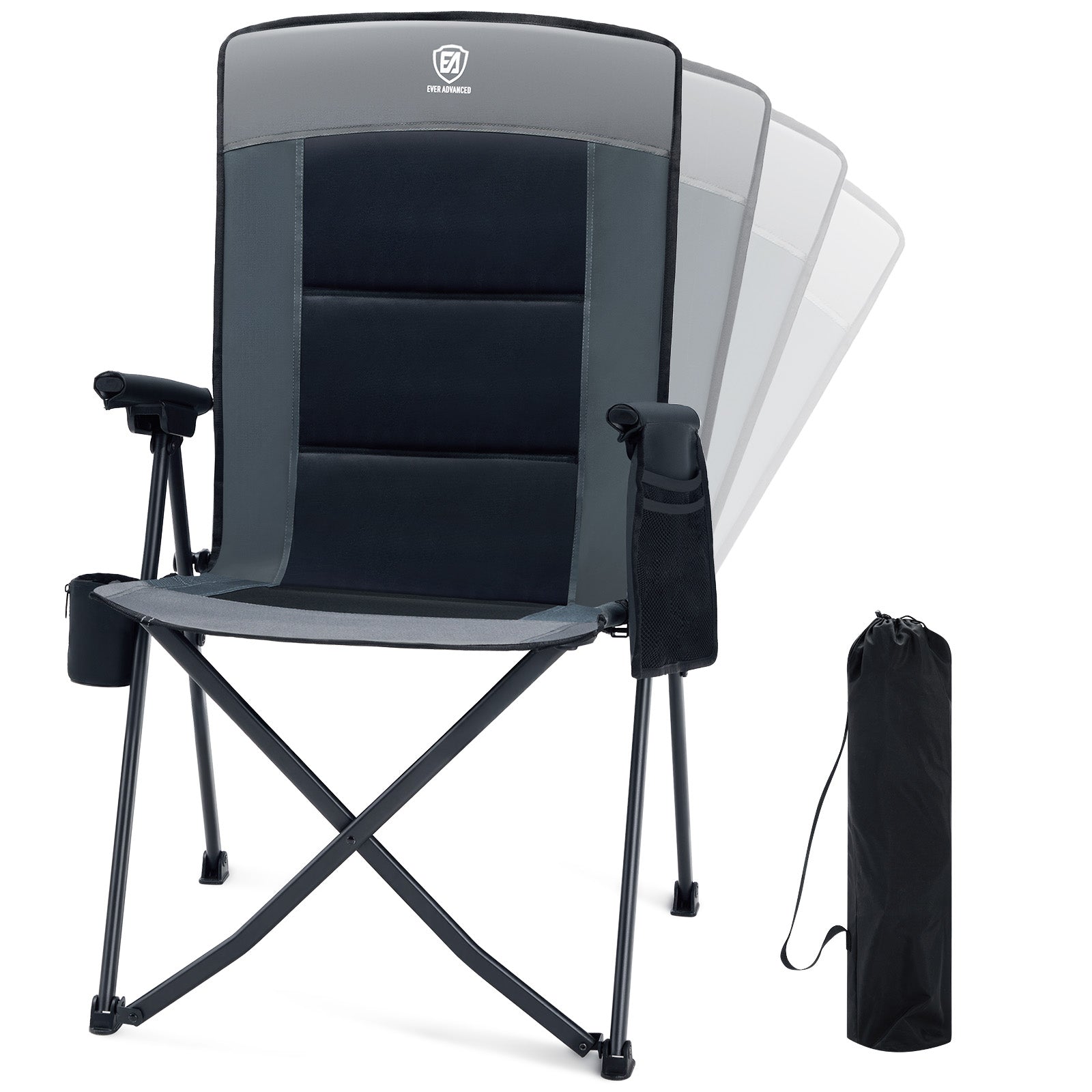 EVER ADVANCED Reclining Camping Chairs 