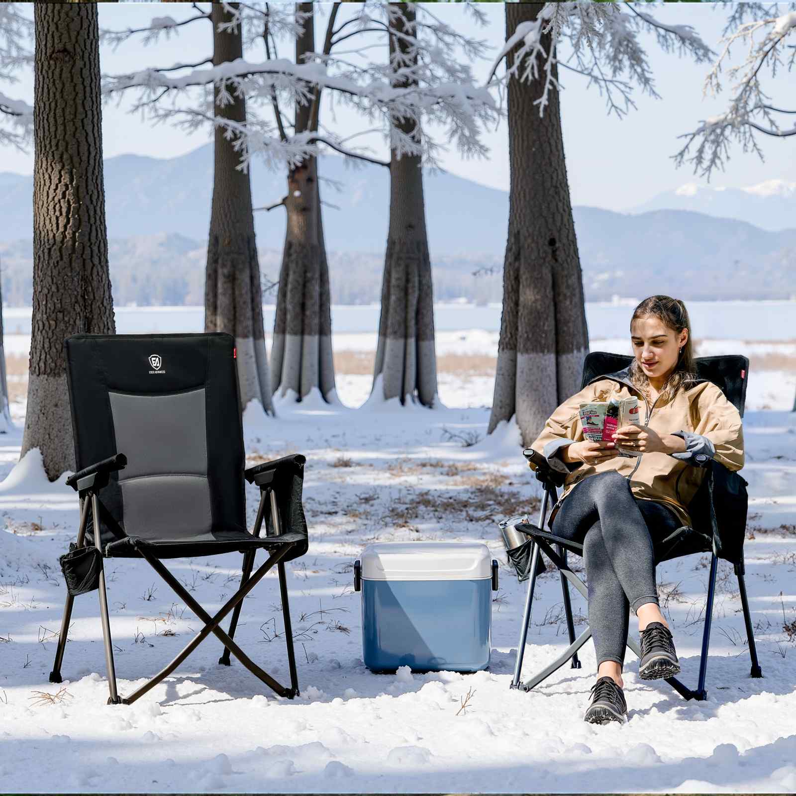 EVER ADVANCED Heated Reclining Camping Chairs Bundle - Portal Outdoors