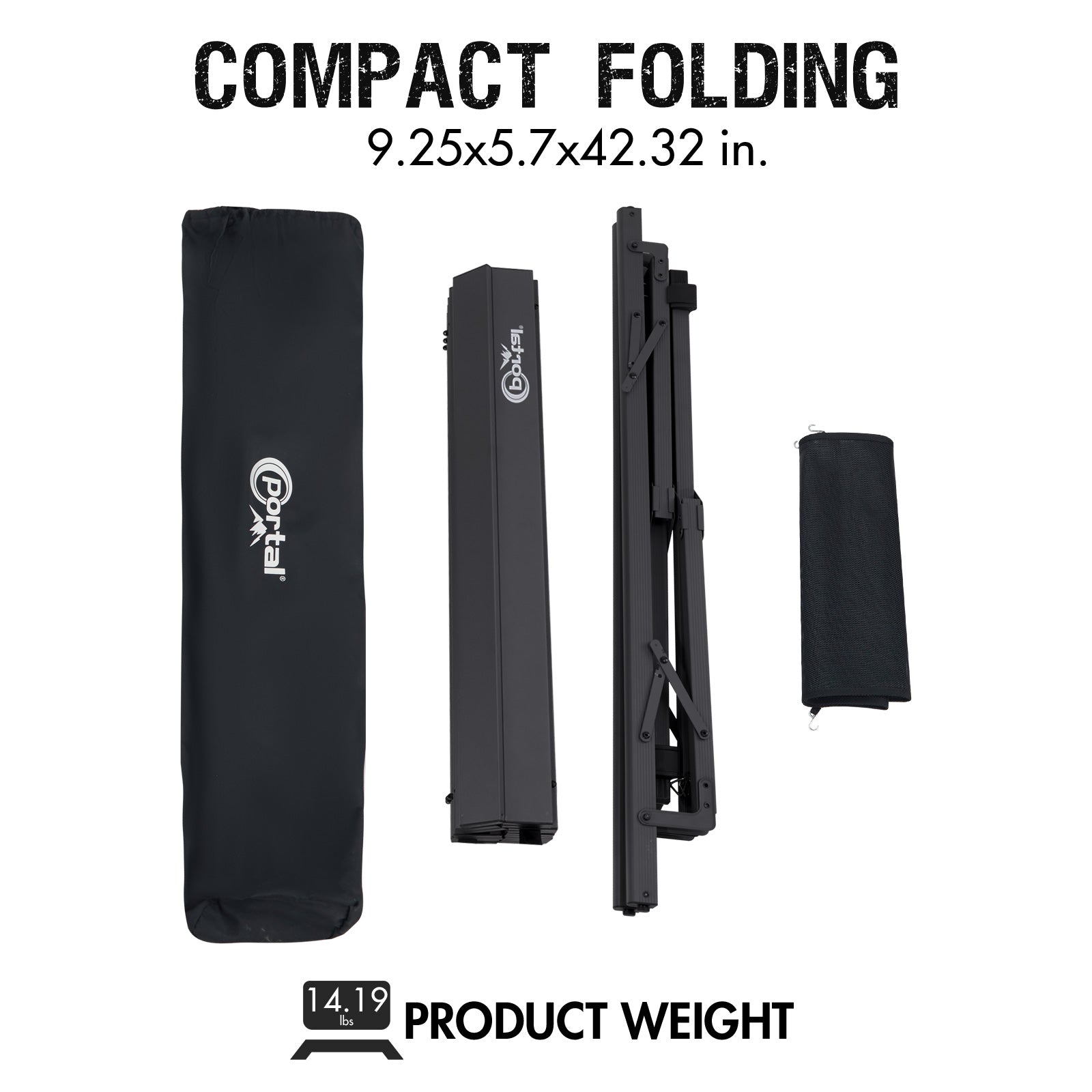 Portal outdoors Adjustable Folding Camping Table
