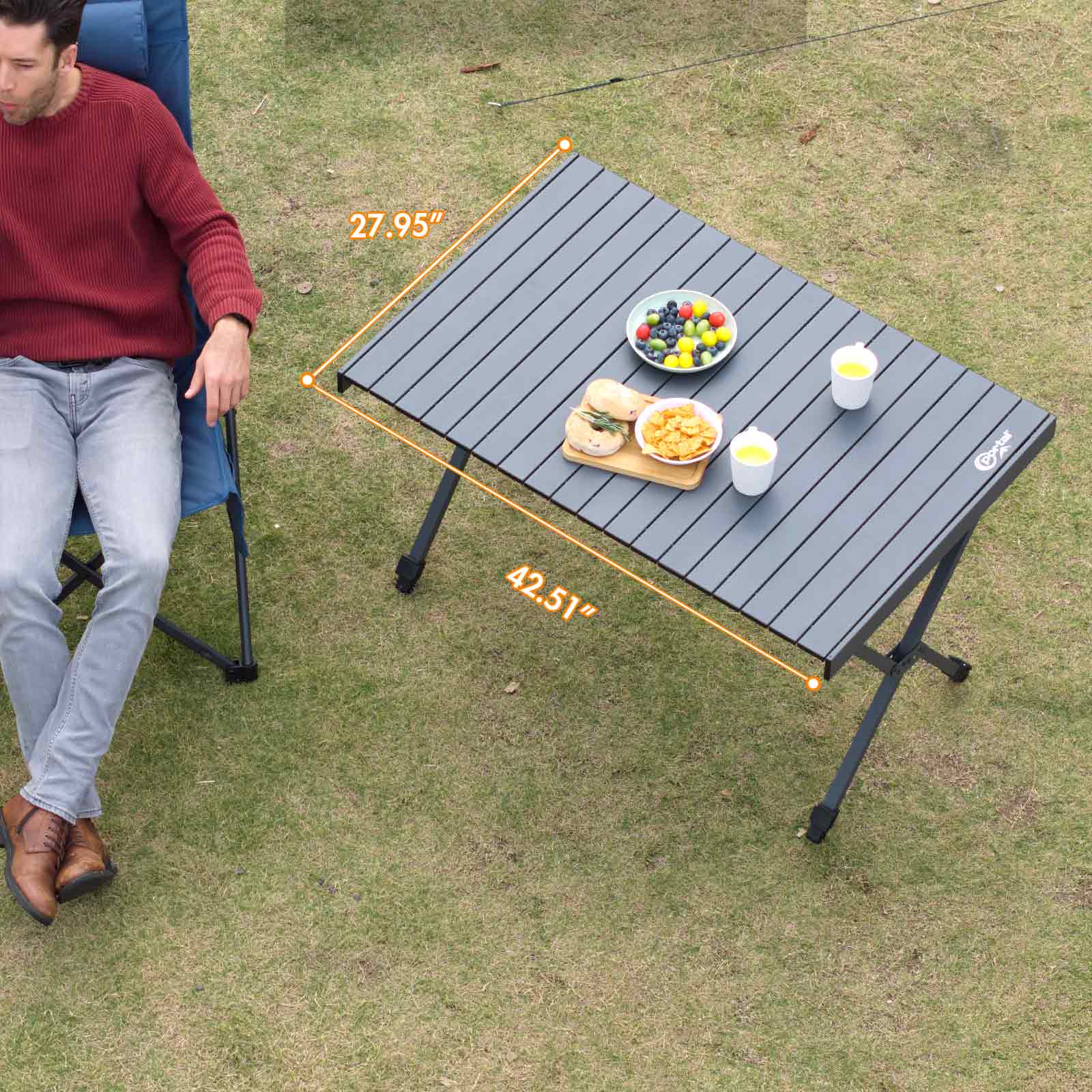 Portal outdoors Adjustable Folding Camping Table