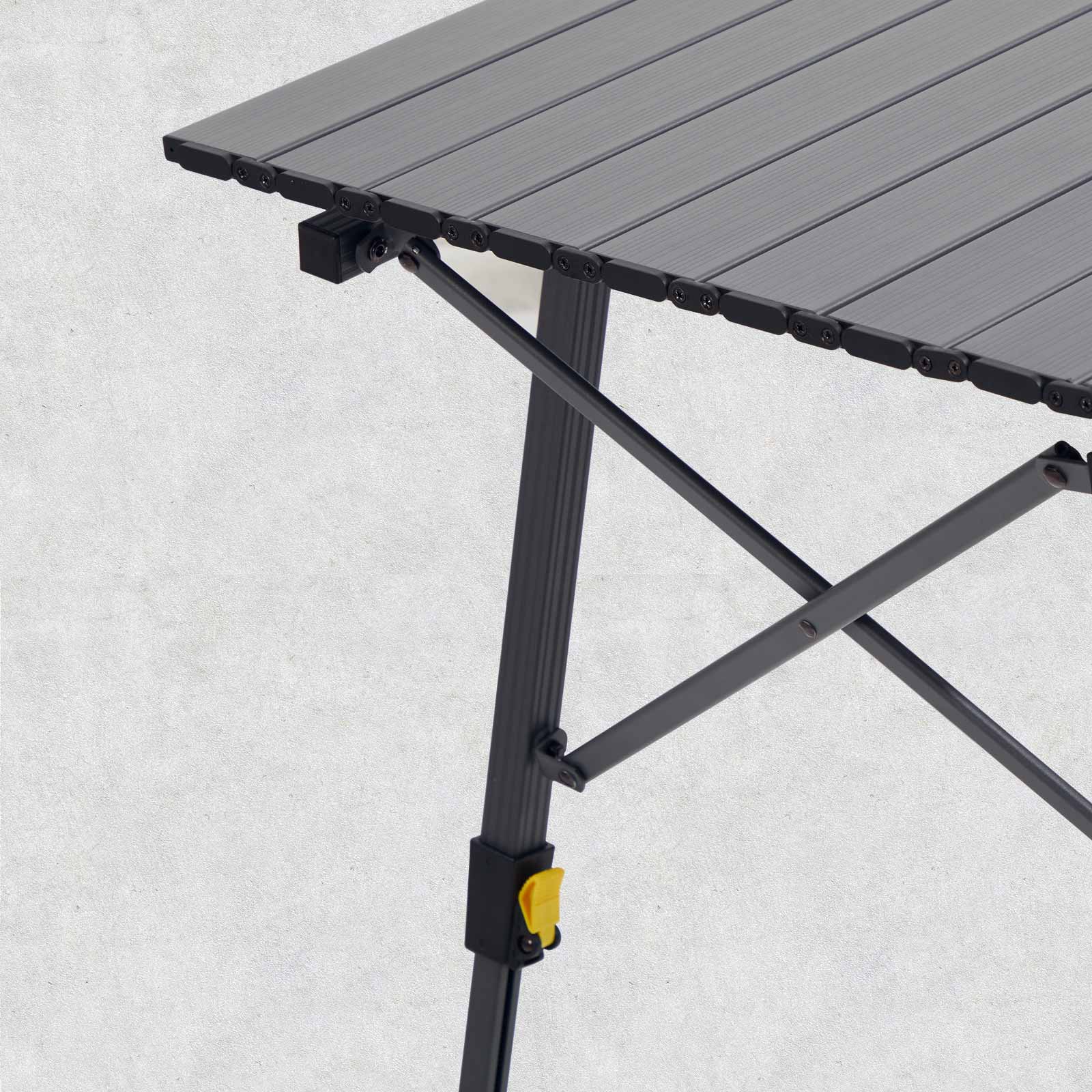 Portal Outdoors Quick Adjust Roll-Up Tabletop - Large Size - Gray Color