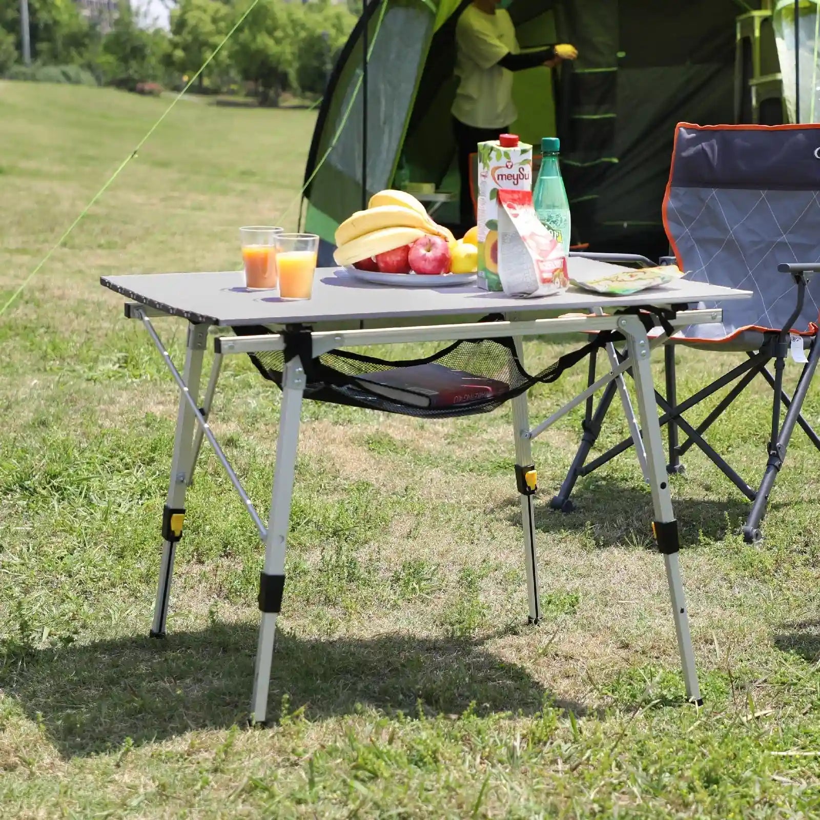 Portal Outdoors Roll-Up Adjustable Outdoor Utility Table